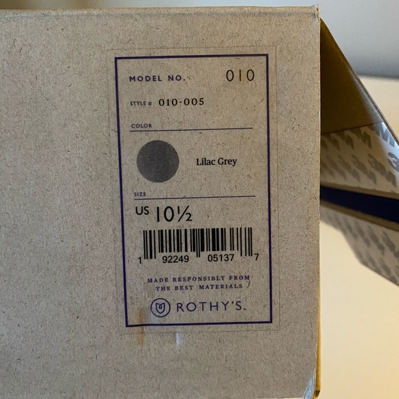 Rothy’s 10.5 Lilac Grey Chelsea’s - Picture 2 of 6
